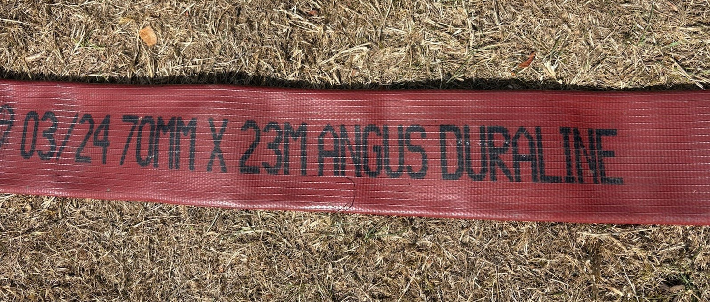 Fire Hose Angus Duraline 23mx70mm Layflat Pump Fire Appliance ￼