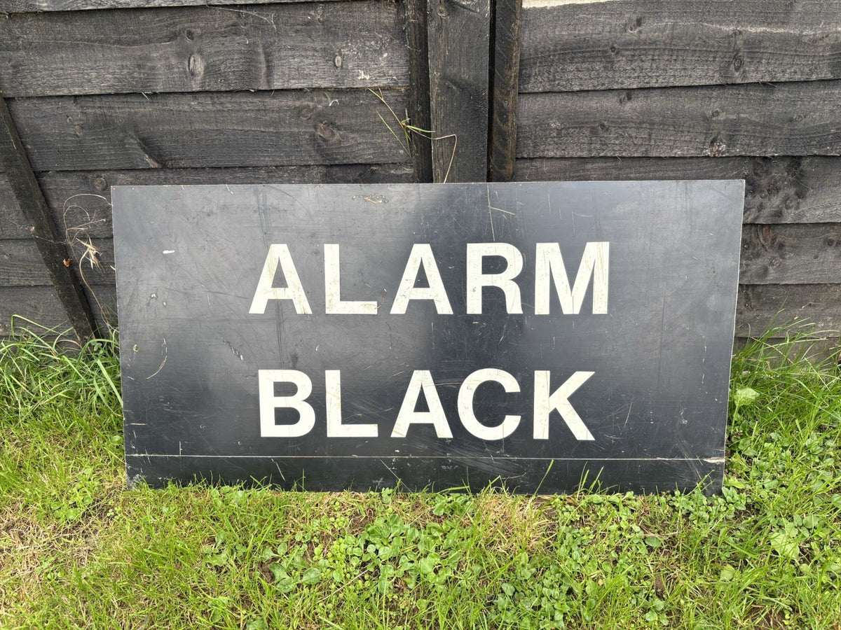 Military Precautions  Advertising Sign Original Military Signage Reclaimed