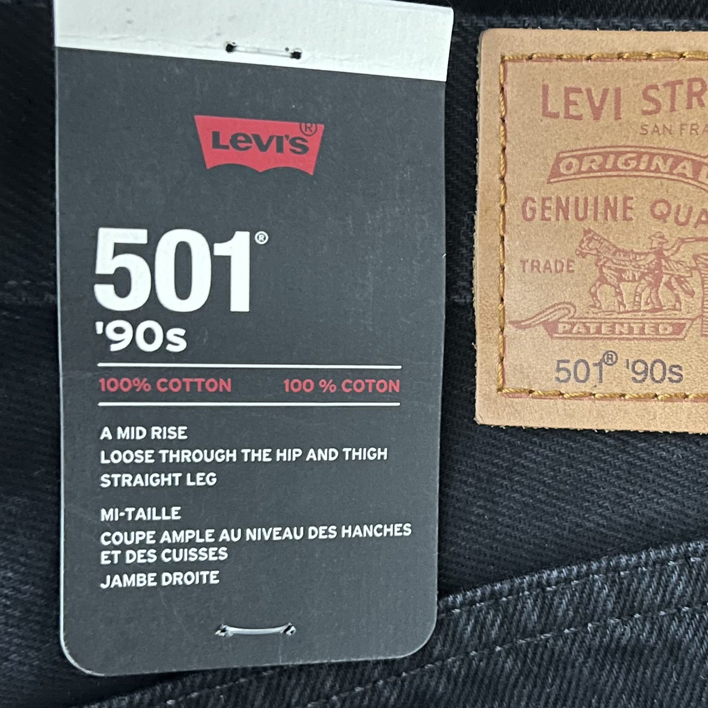 Levi's 501 Original Men's Jeans Straight Leg Blue Black Brand New - Sizes