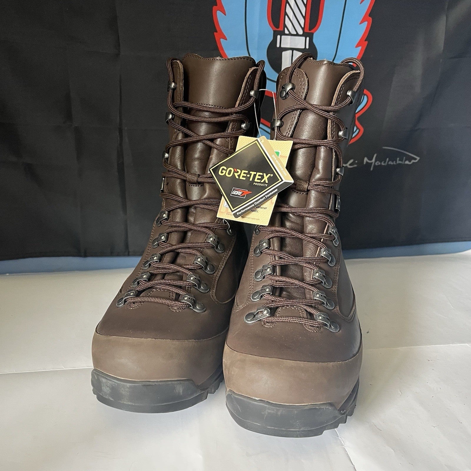 British Army Military Cold Wet Weather Goretex Leather Combat Boots Brown Sizes