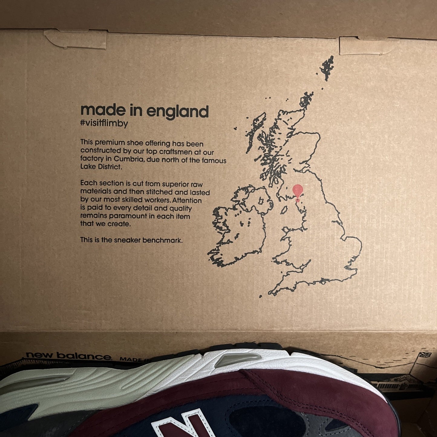 New Balance 991 RKB UK 9.5 Made In England Navy Burgundy M991RKB New Trainers