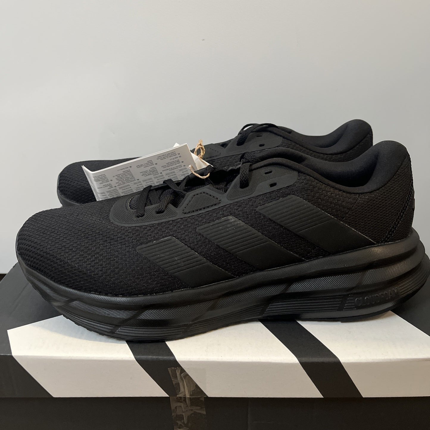 adidas Galaxy 7 Mens Trainers Black Cloudfoam Comfort Sneakers Running UK Size 8