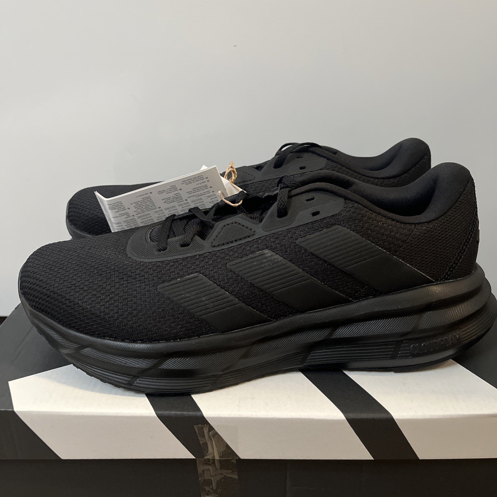 adidas Galaxy 7 Mens Trainers Black Cloudfoam Comfort Sneakers Running UK Size 8