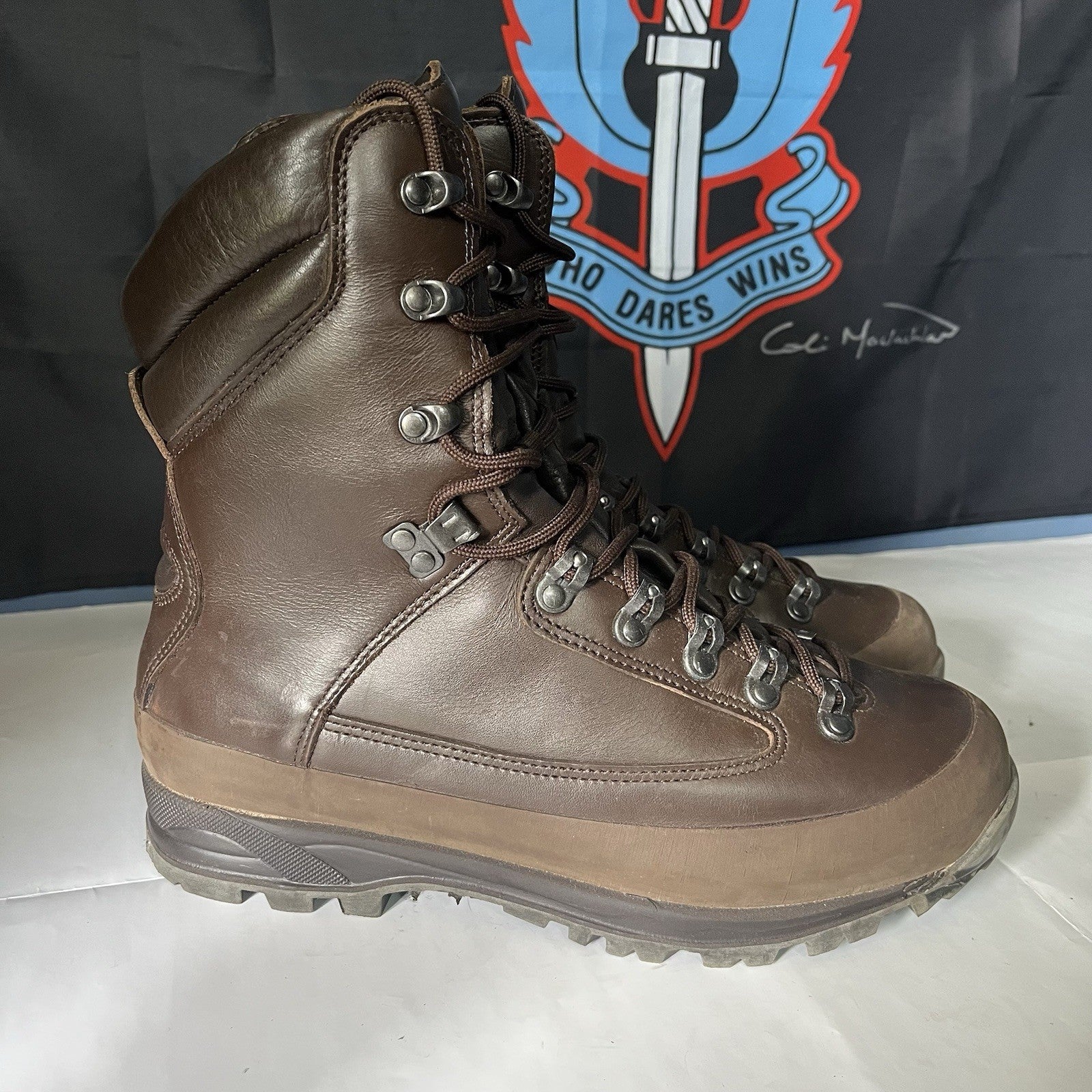 British Army Military Cold Wet Weather Goretex Leather Combat Boots Brown Sizes
