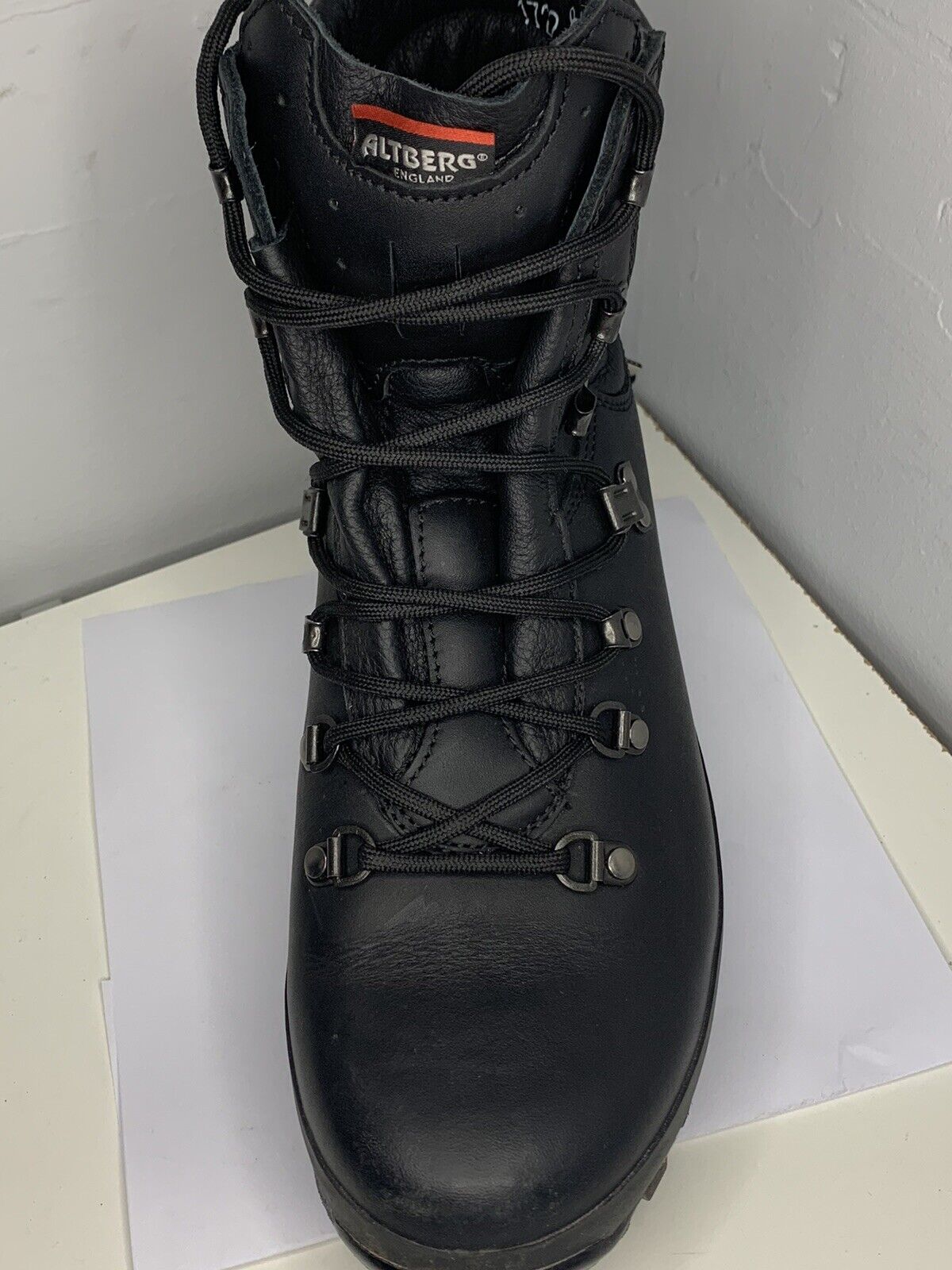 Female ALTBERG Black Defenders Army Boots Leather Altberg Boots SIZE 7M G1