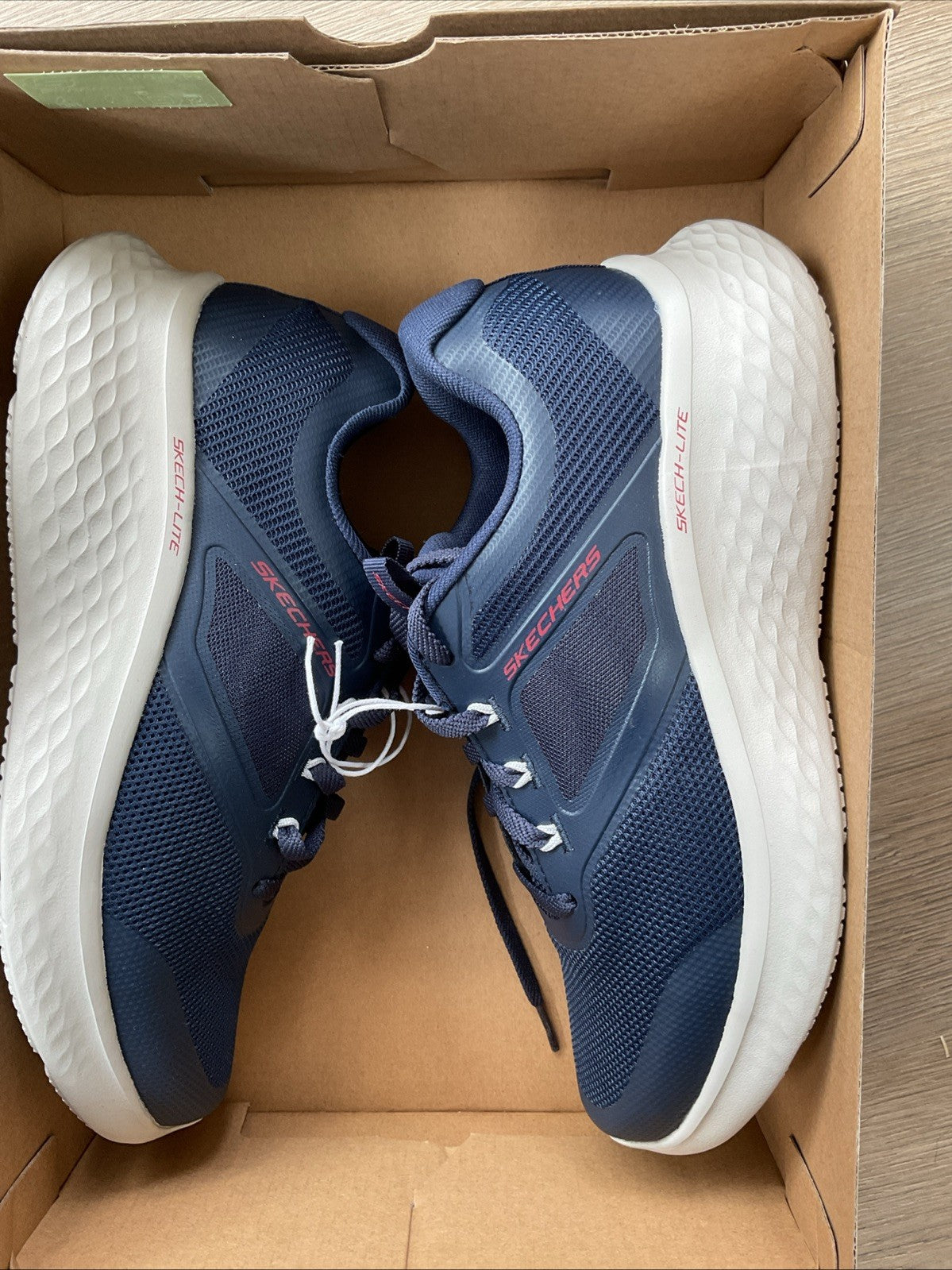 Sketchers Air Cooled Memory Foam Men’s Trainers  Size 7 Blue Navy New Century