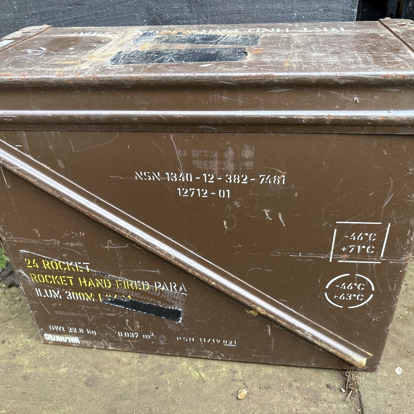 Genuine Army Single M548 Ammo Box Metal Box Strong Storage Ammunition Can