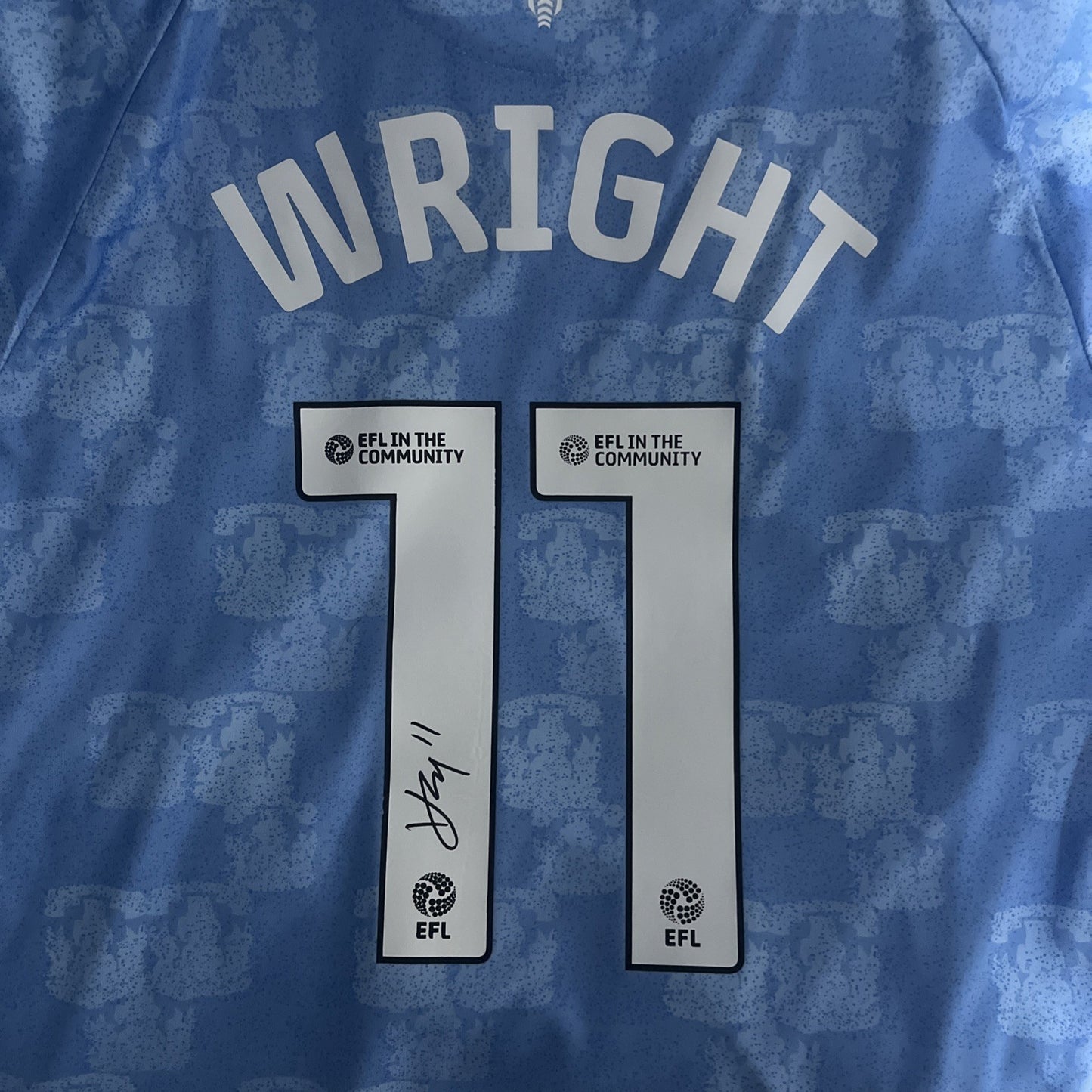 Haji Wright Medium Professional Signed Coventry City Shirt 25/26 No COA Hummel