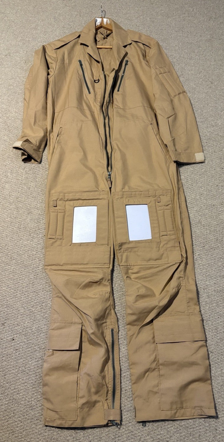 British Army Aircrew Coveralls MK16A Overalls Desert Tan Flightsuit Sand - NEW