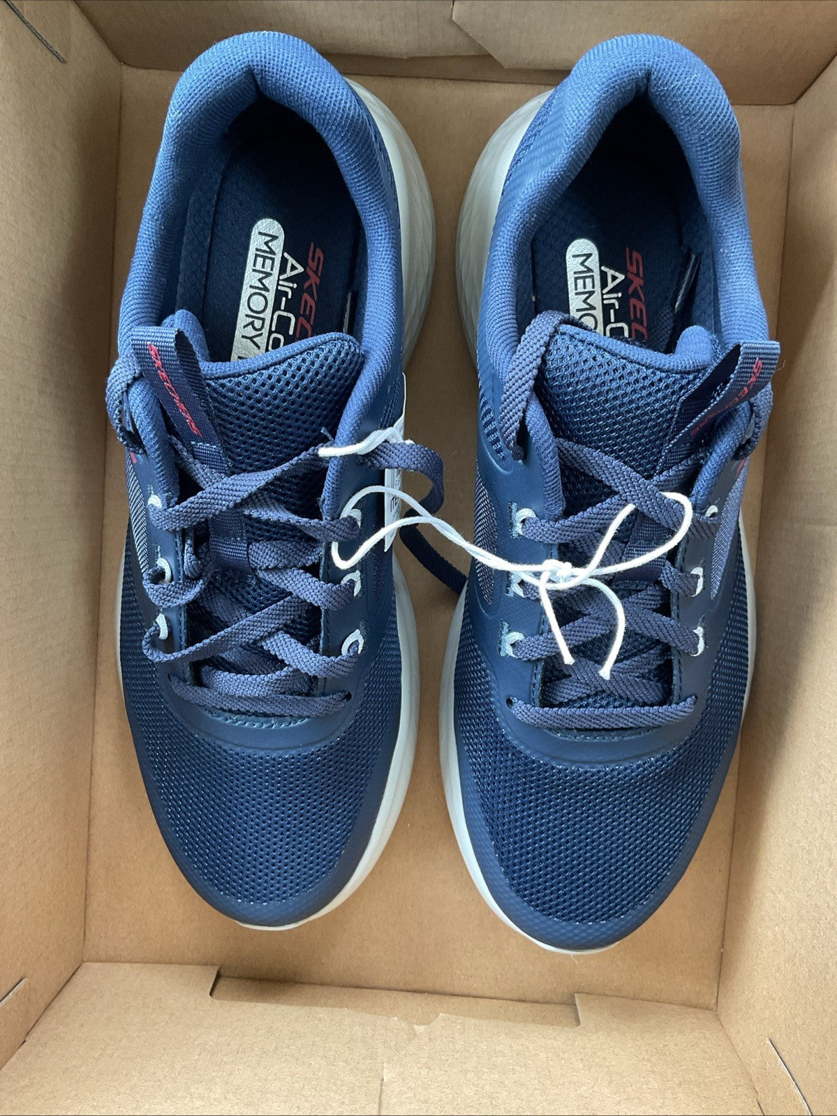 Sketchers Air Cooled Memory Foam Men’s Trainers  Size 7 Blue Navy New Century