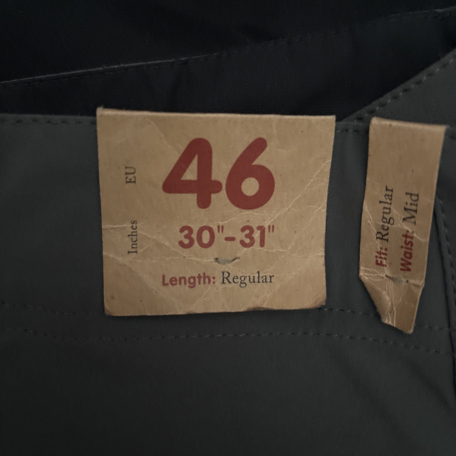 Fjallraven G-1000 Keb Trousers Pants Mens Size EU 46 Black/Stone Hiking 30-31”