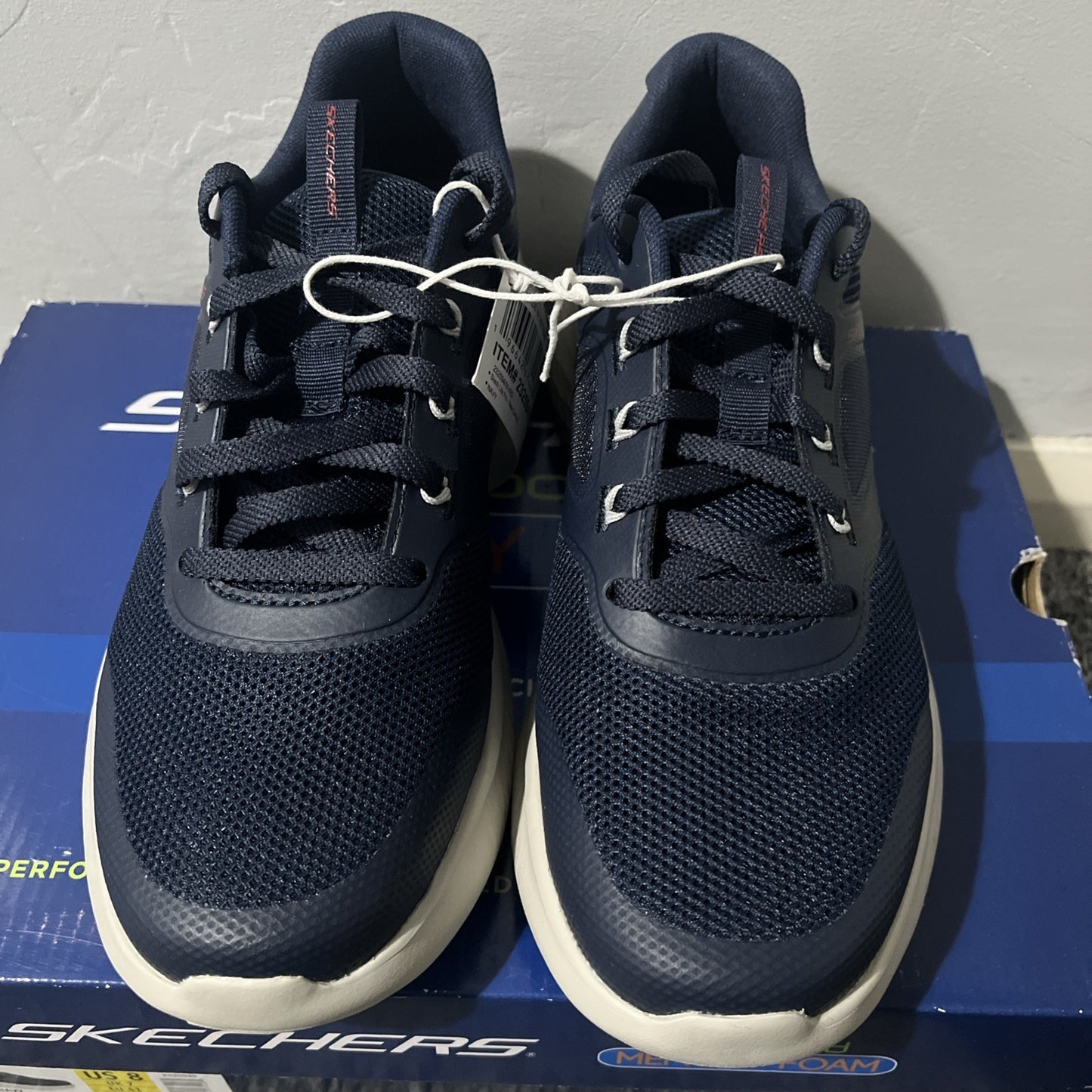 Skechers Men's Lite Pro Century Trainer in Navy UK Size 7 New In Box Memory Foam