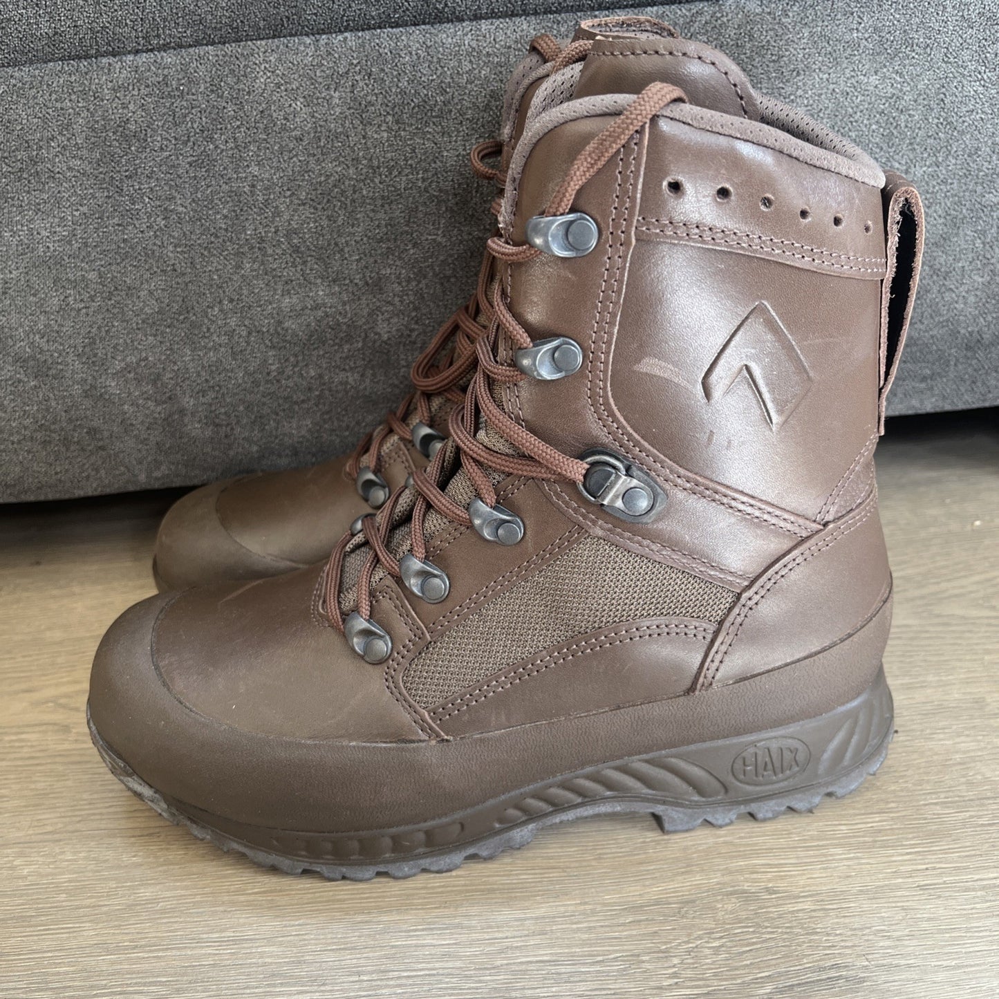 HAIX Hiking Walking Work Combat Boots Army High Liability UK 7W Used Super