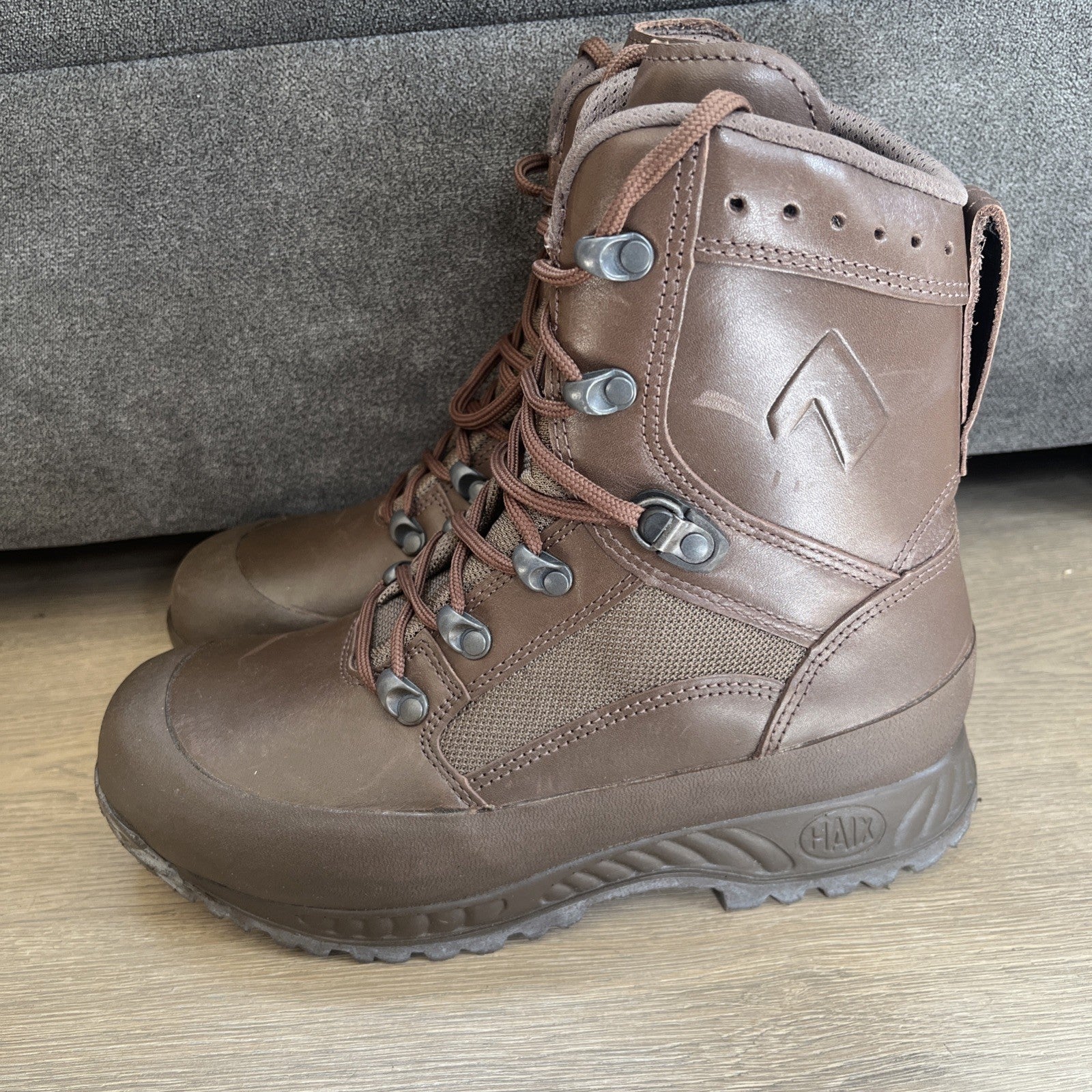 HAIX Hiking Walking Work Combat Boots Army High Liability UK 7W Used Super
