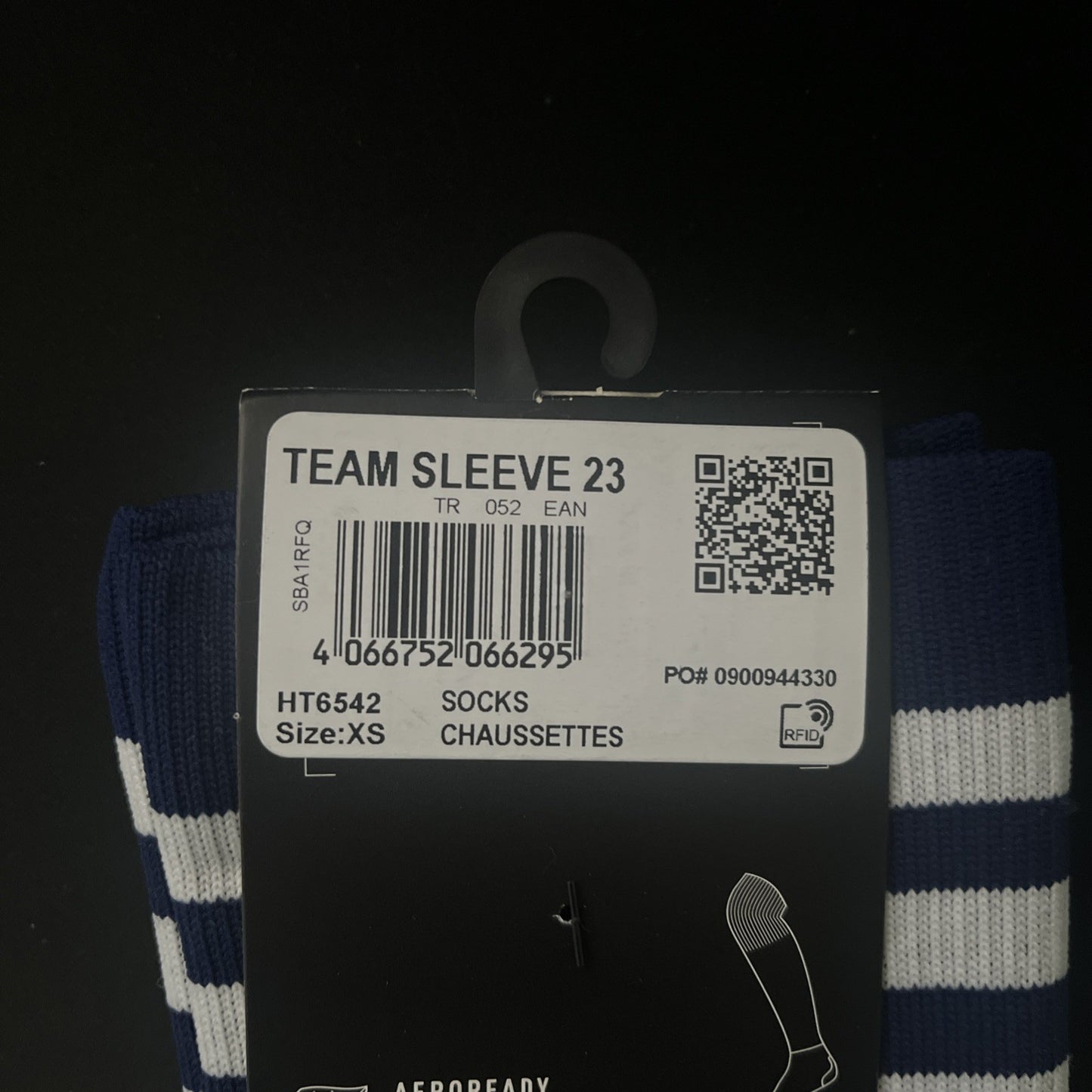 Adidas Football Team Sleeve 23 Navy Teamwear Sock Mens Pair Blue UK6-8 EU34-36