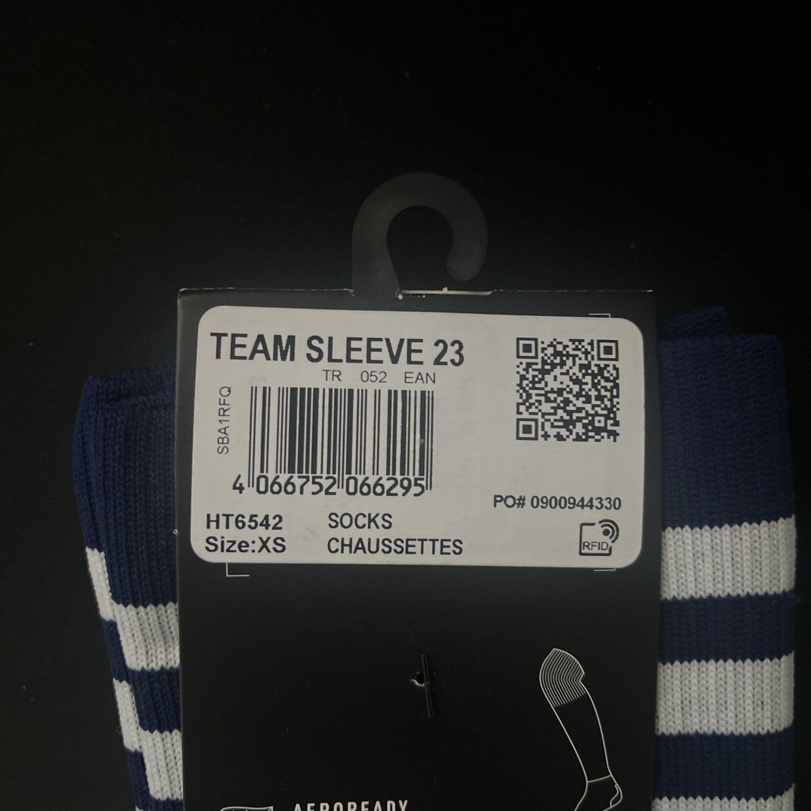 Adidas Football Team Sleeve 23 Navy Teamwear Sock Mens Pair Blue UK6-8 EU34-36