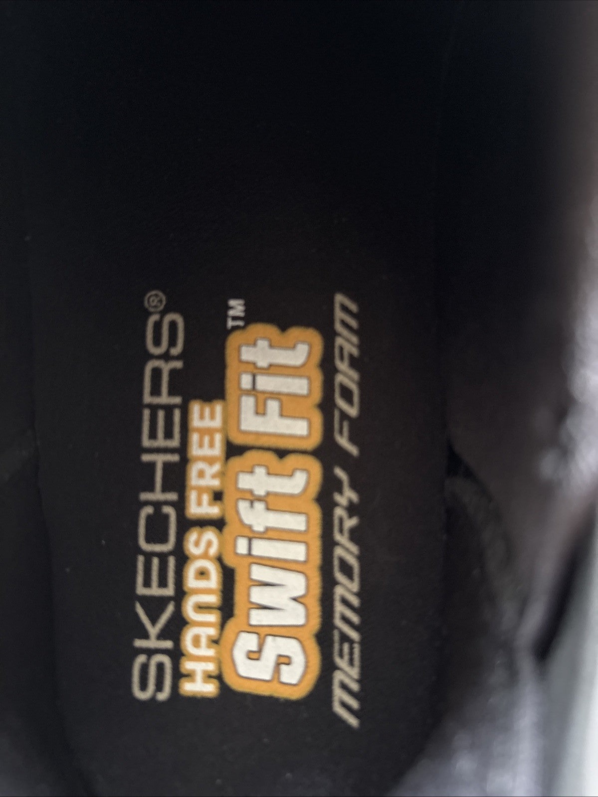 Sketchers Hands Free Slip On Swift Fit Men’s Size 7 Black And Grey