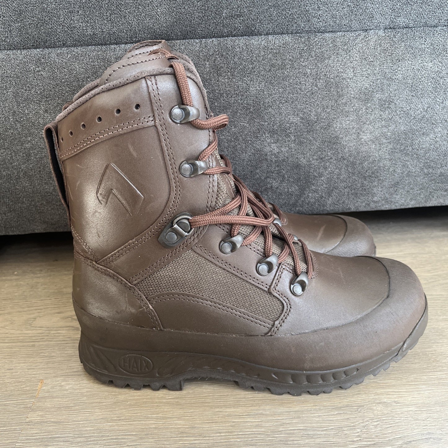 HAIX Hiking Walking Work Combat Boots Army High Liability UK 7W Used Super