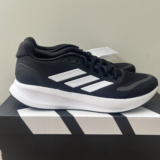 Adidas Womens RUNFALCON 5 WOMENS Entry Running Shoes UK Size 8 - Black & White