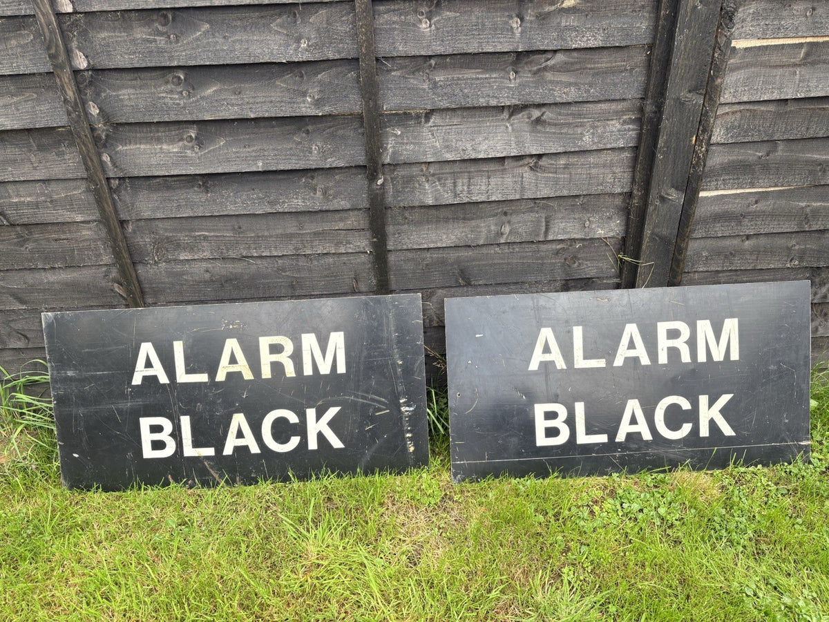 Military Precautions  Advertising Sign Original Military Signage Reclaimed