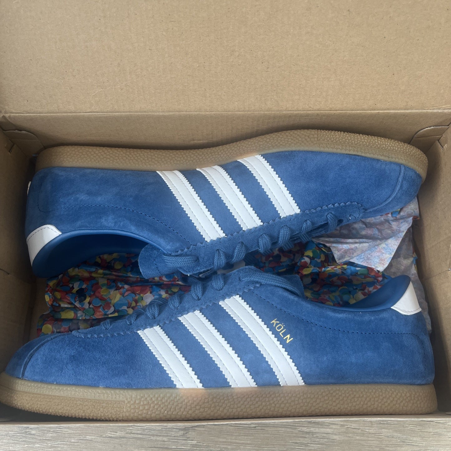 Adidas Originals Koln Blue White BY9804 - Size UK9 New In Box Mens Trainers