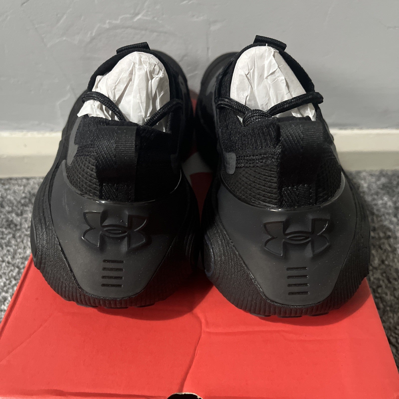 Under Armour Men's UA Phantom 4 Shoes in Black Size UK 7.5 Gym Running Trainer