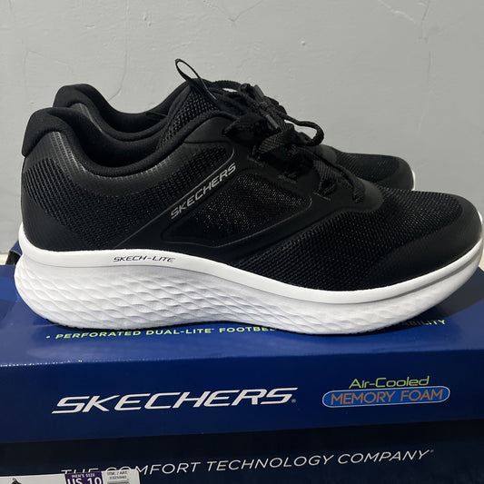 Skechers Men's Lite Pro Century Trainer in Black UK Size 9 New In Box Memoryfoam