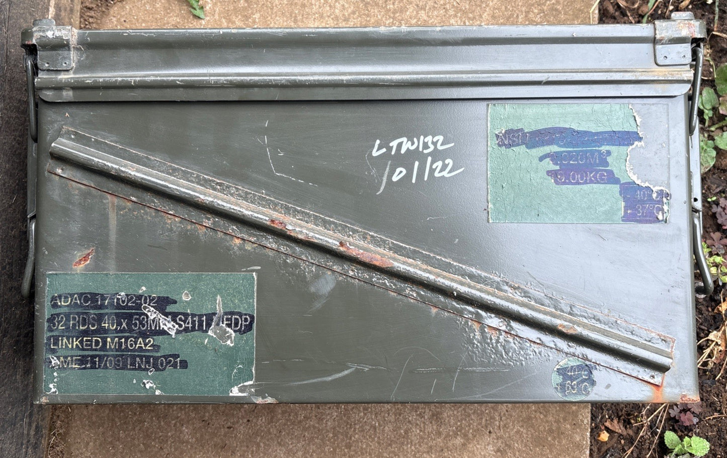 Ammo Boxes Genuine NATO Army Surplus Shotgun Pa120 Ammunition  Storage Steel Box
