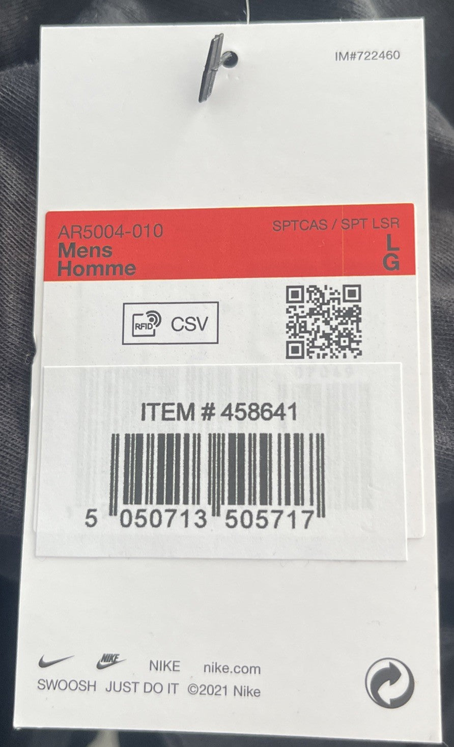 NIKE Brand New Black White Logo Tick Short Sleeve Crew Neck T-Shirt Sizes
