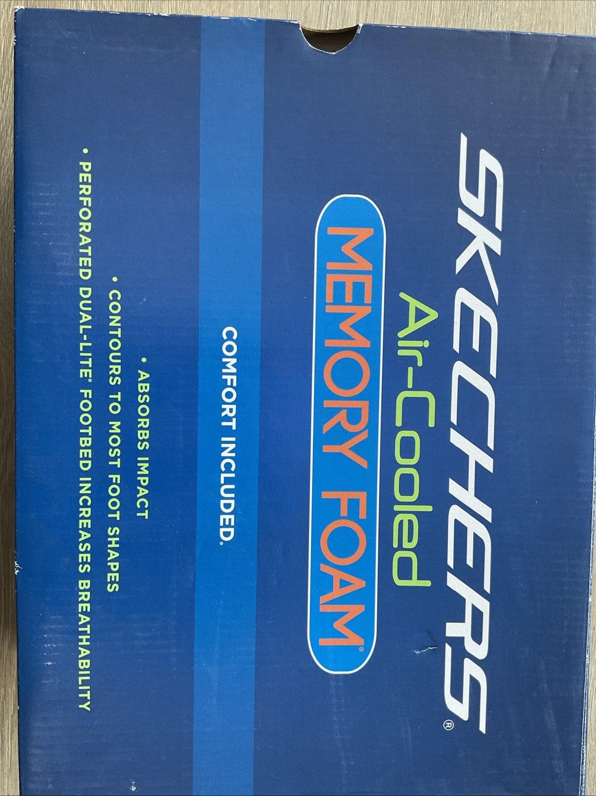 Sketchers Air Cooled Memory Foam Men’s Trainers  Size 8 Blue Navy New Century