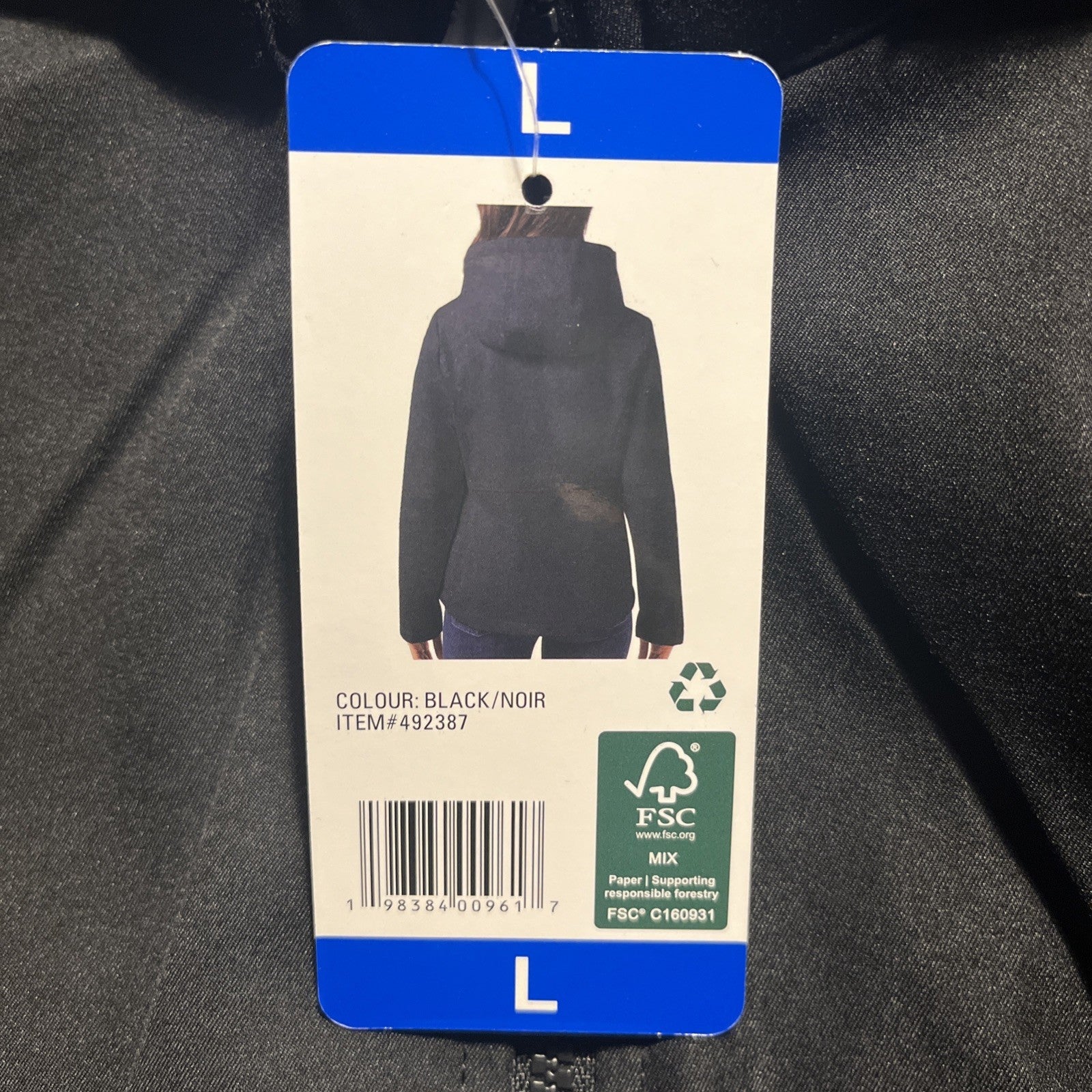 32 Degrees Ladies Soft Tech Black Jacket Size Large L Womens Coat - BNWT