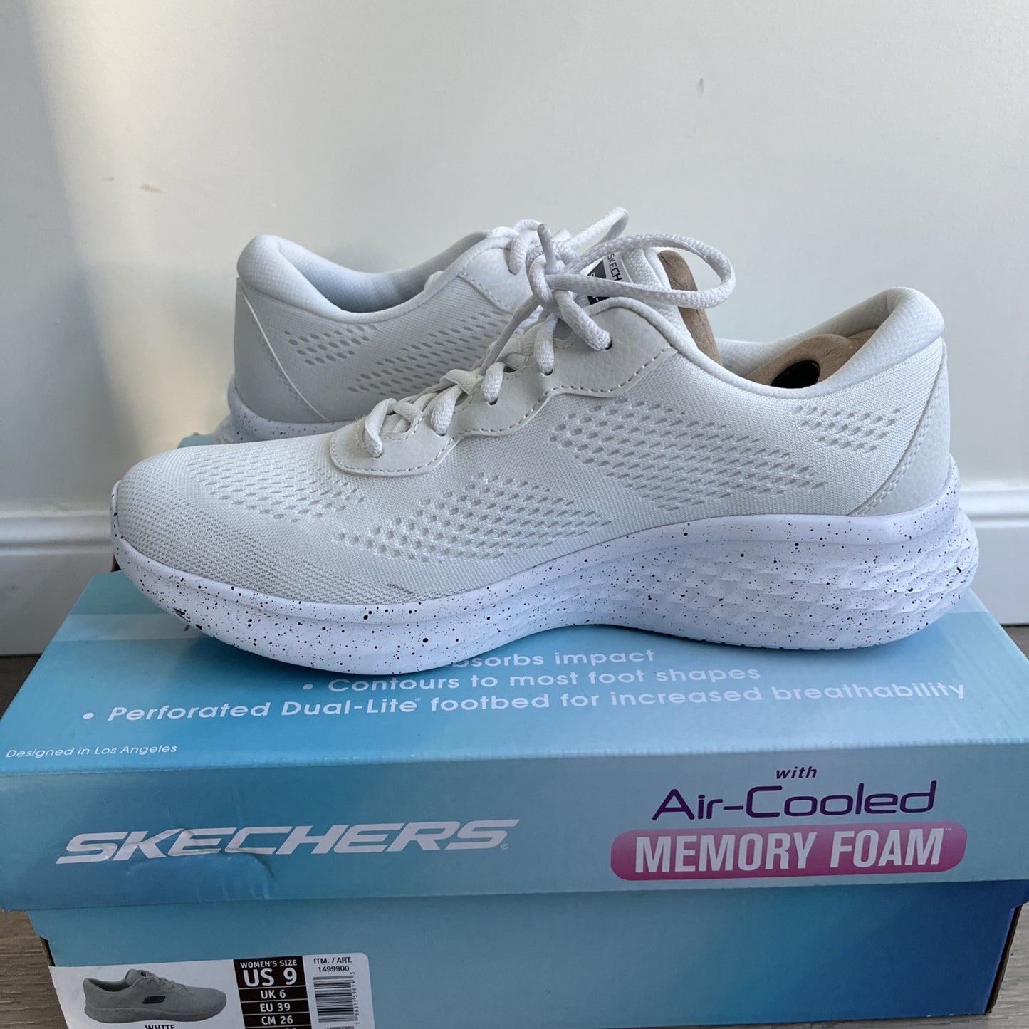 Skechers Ladies Skech-Lite Pro Trainer UK Size 6 White Comfort Memory Foam Women