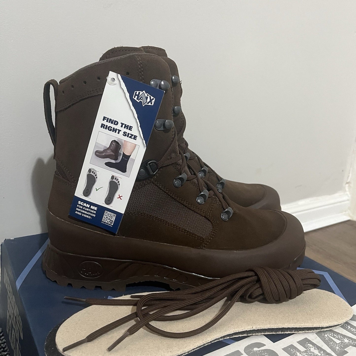 British Army HAIX Desert High Liability Combat Suede Boots - Brown - New UK 10W