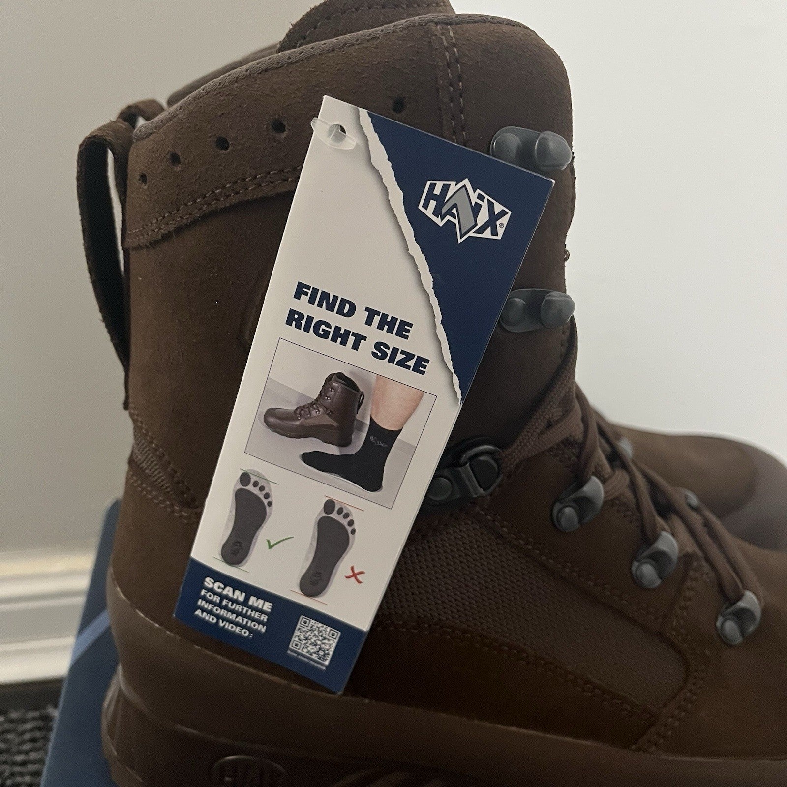 British Army HAIX Desert High Liability Combat Suede Boots - Brown - New UK 10W