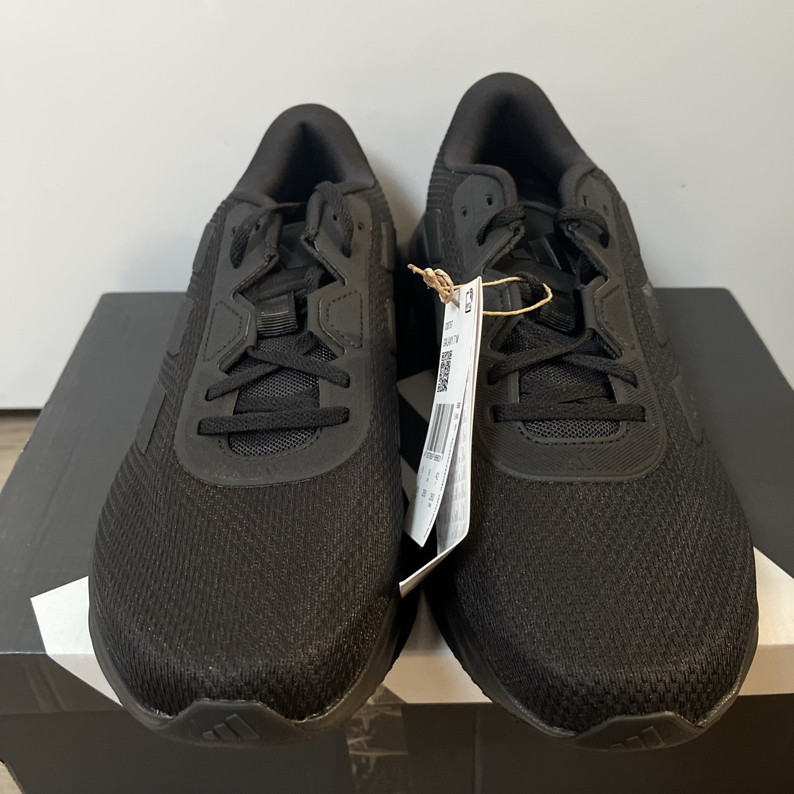 adidas Galaxy 7 Mens Trainers Black Cloudfoam Comfort Sneakers Running UK Size 8