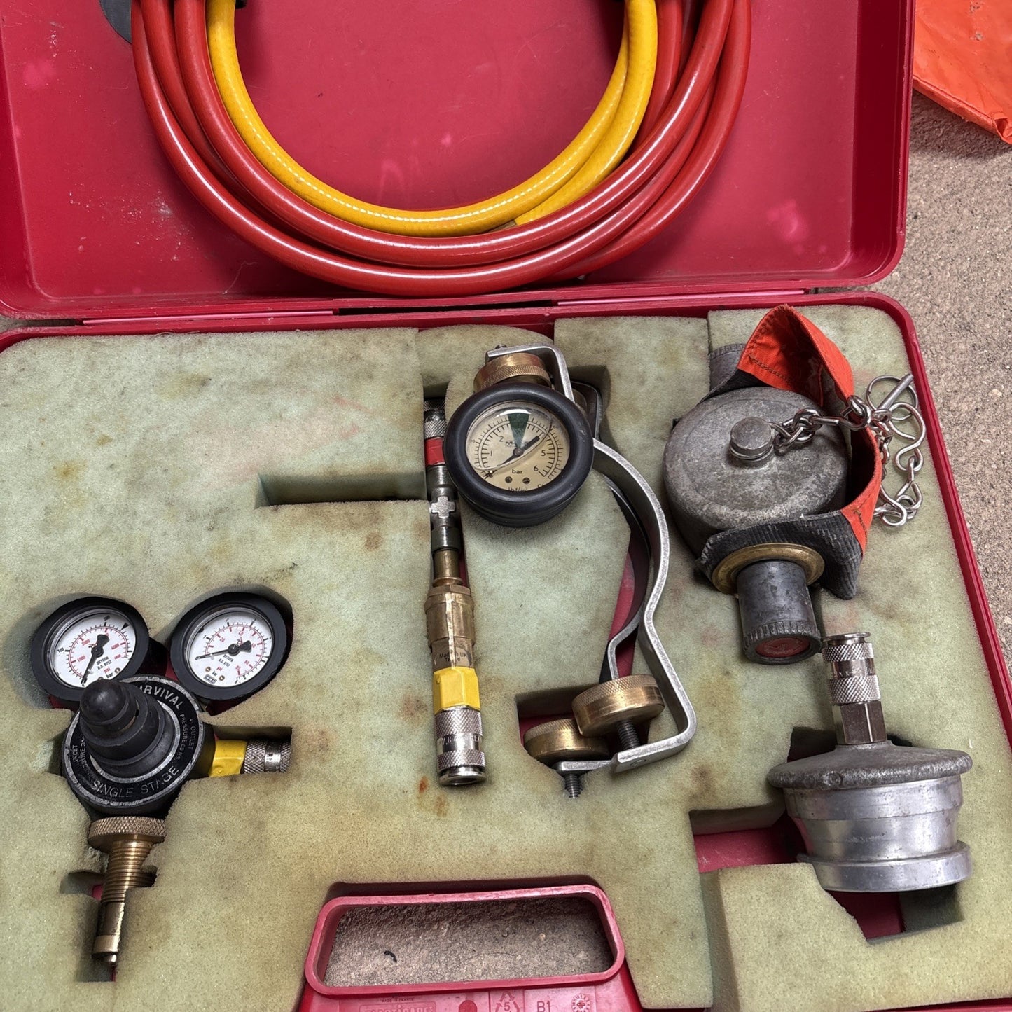 Ex Fire Rescue Service hose / pathway air inflation kit Fire Appliance ￼