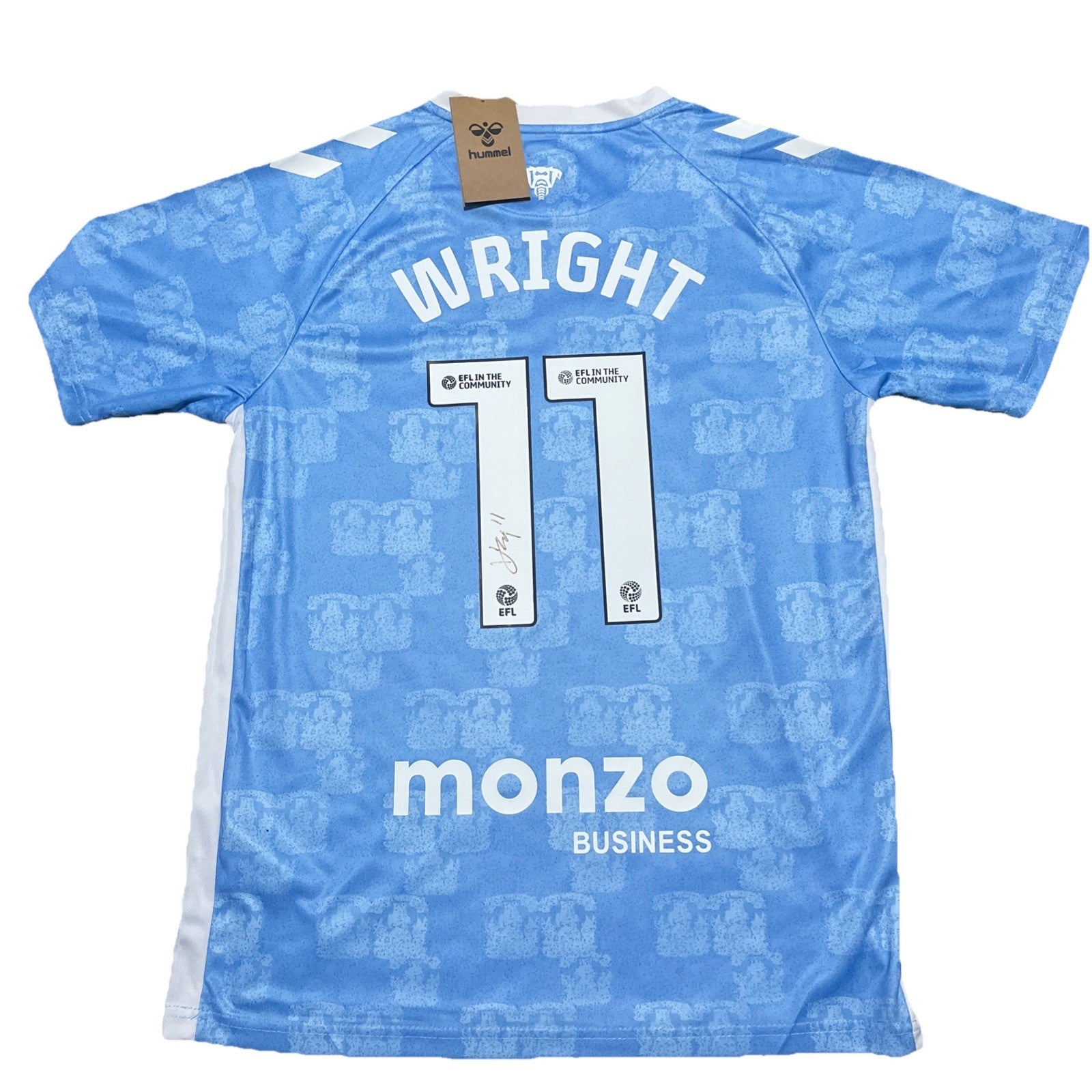 Haji Wright Medium Professional Signed Coventry City Shirt 25/26 No COA Hummel