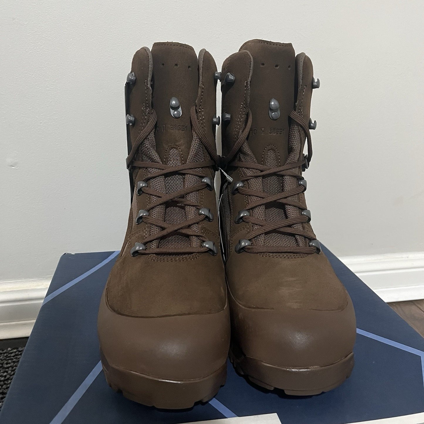 British Army HAIX Desert High Liability Combat Suede Boots - Brown - New UK 10W