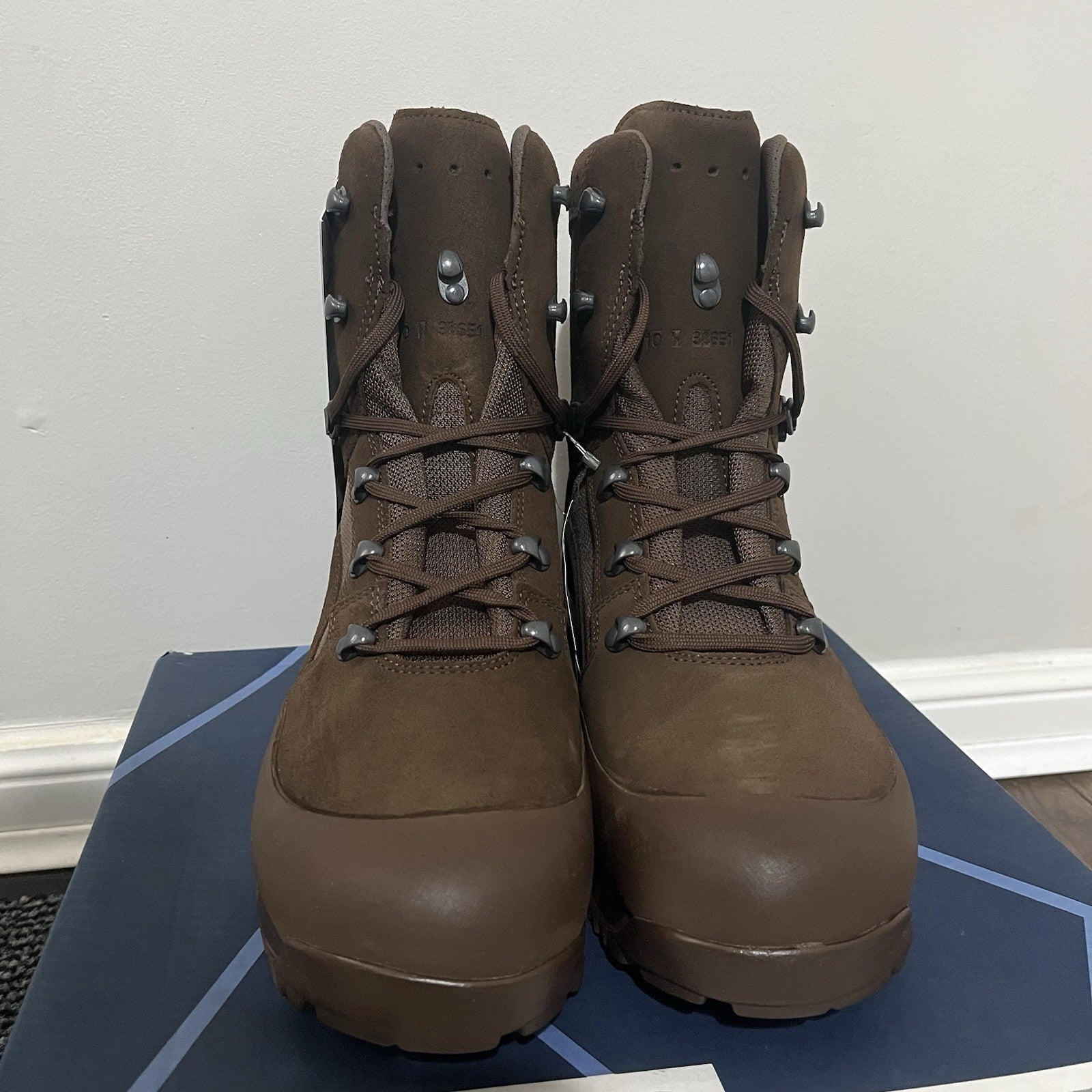British Army HAIX Desert High Liability Combat Suede Boots - Brown - New UK 10W