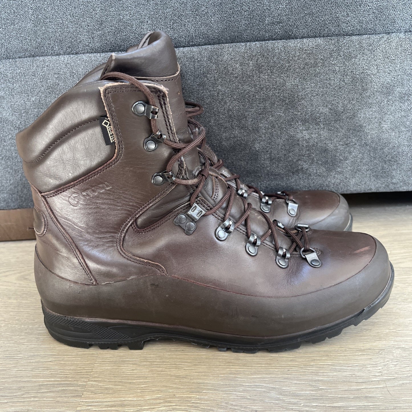 ITURRI SIZE 12M GORETEX BRITISH ARMY COLD WET WEATHER BOOTS BROWN Used GTX