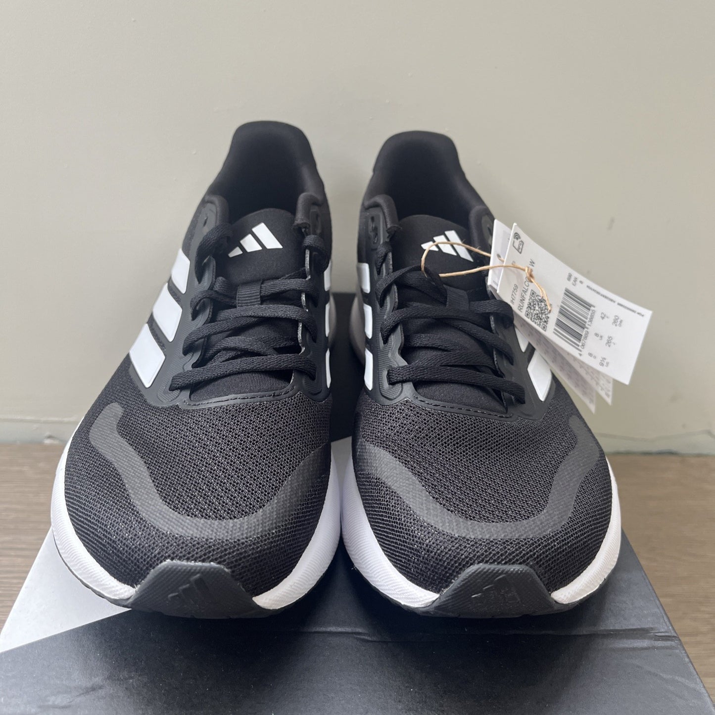 Adidas Womens RUNFALCON 5 WOMENS Entry Running Shoes UK Size 8 - Black & White