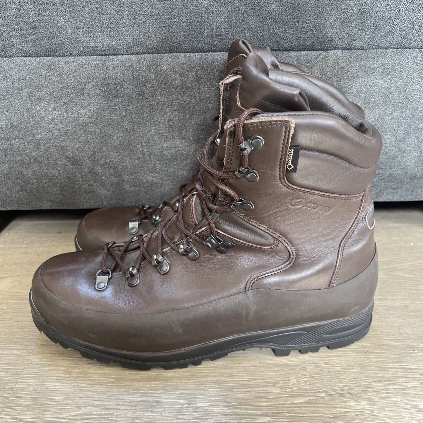 ITURRI SIZE 12M GORETEX BRITISH ARMY COLD WET WEATHER BOOTS BROWN Used GTX