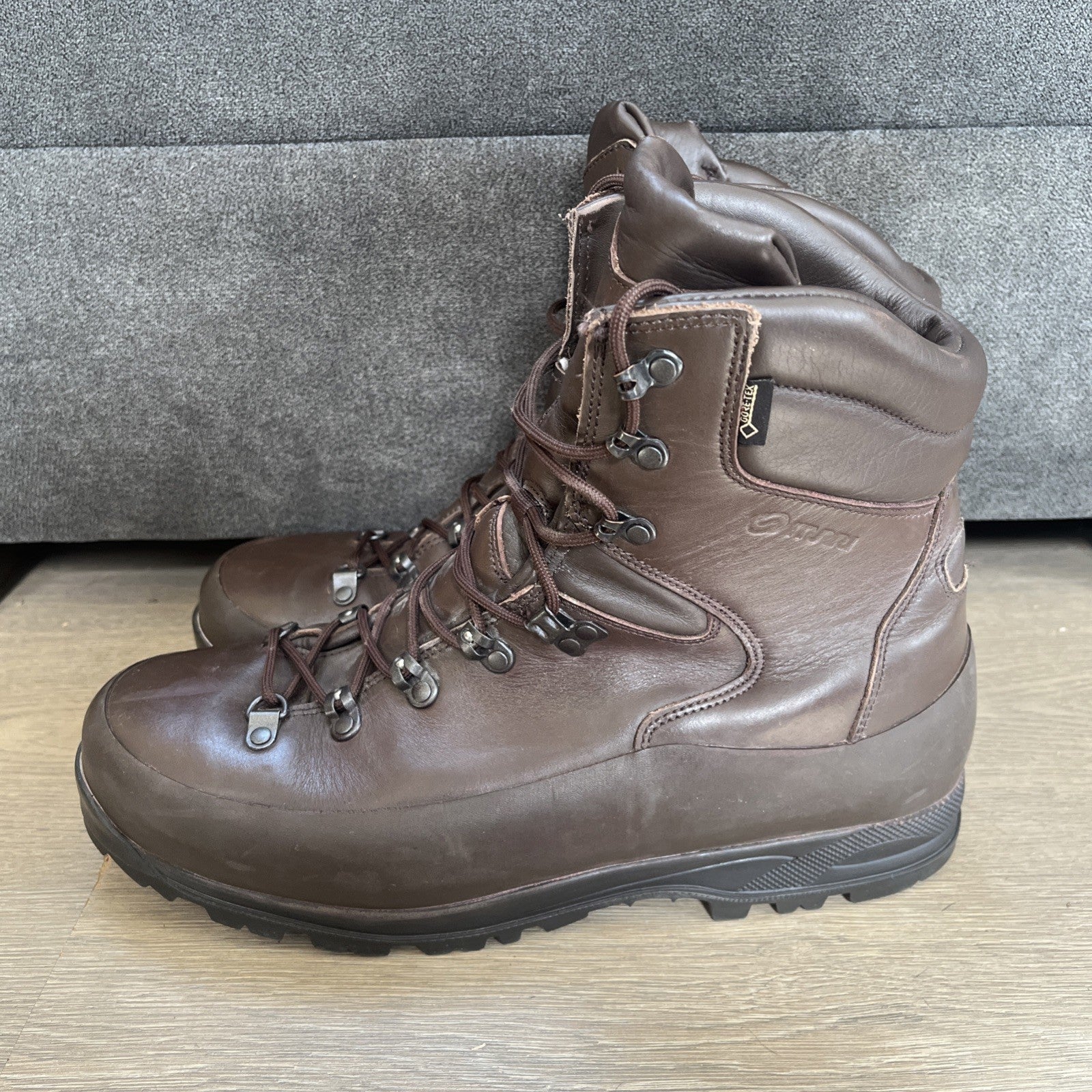 ITURRI SIZE 12M GORETEX BRITISH ARMY COLD WET WEATHER BOOTS BROWN Used GTX