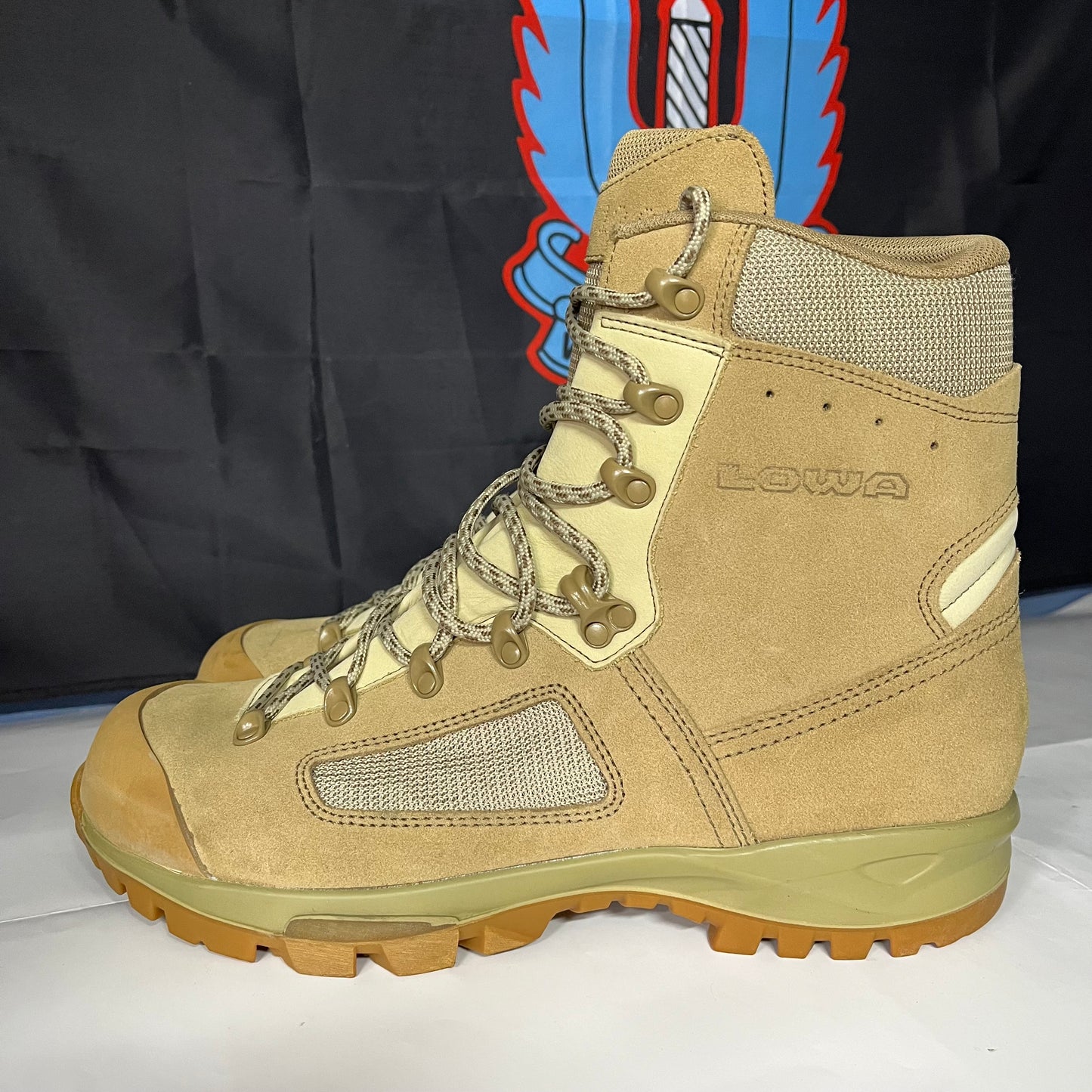 LOWA Elite British Army Desert Beige Male Military Boots UK 11.5M Supergrade