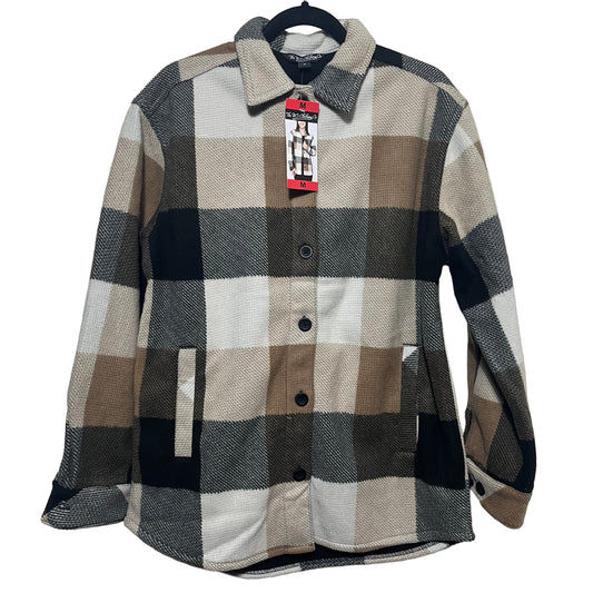 BC Clothing Women's Heavyweight Flannel Shirt Olive Green - Brand New