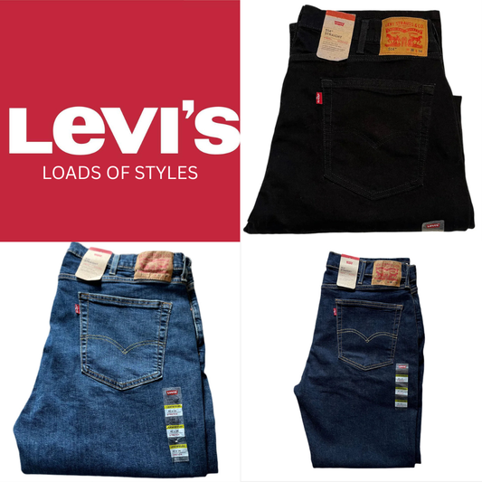 Levi’s Men’s Levi’s Jeans – Blue & Black – New – 505, 511 & More Various Sizes