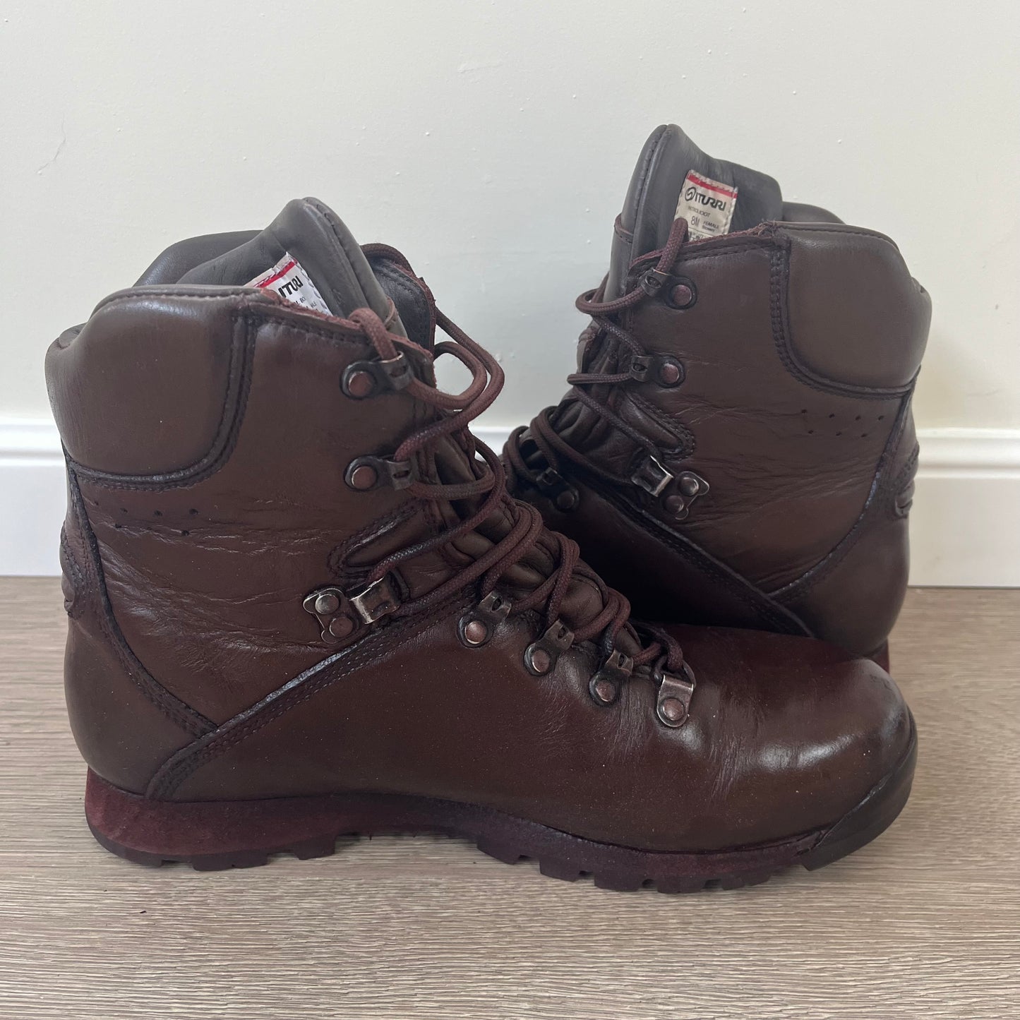 ITURRI British Army Patrol Brown Lightweight Leather Boots Combat Used - Sizes