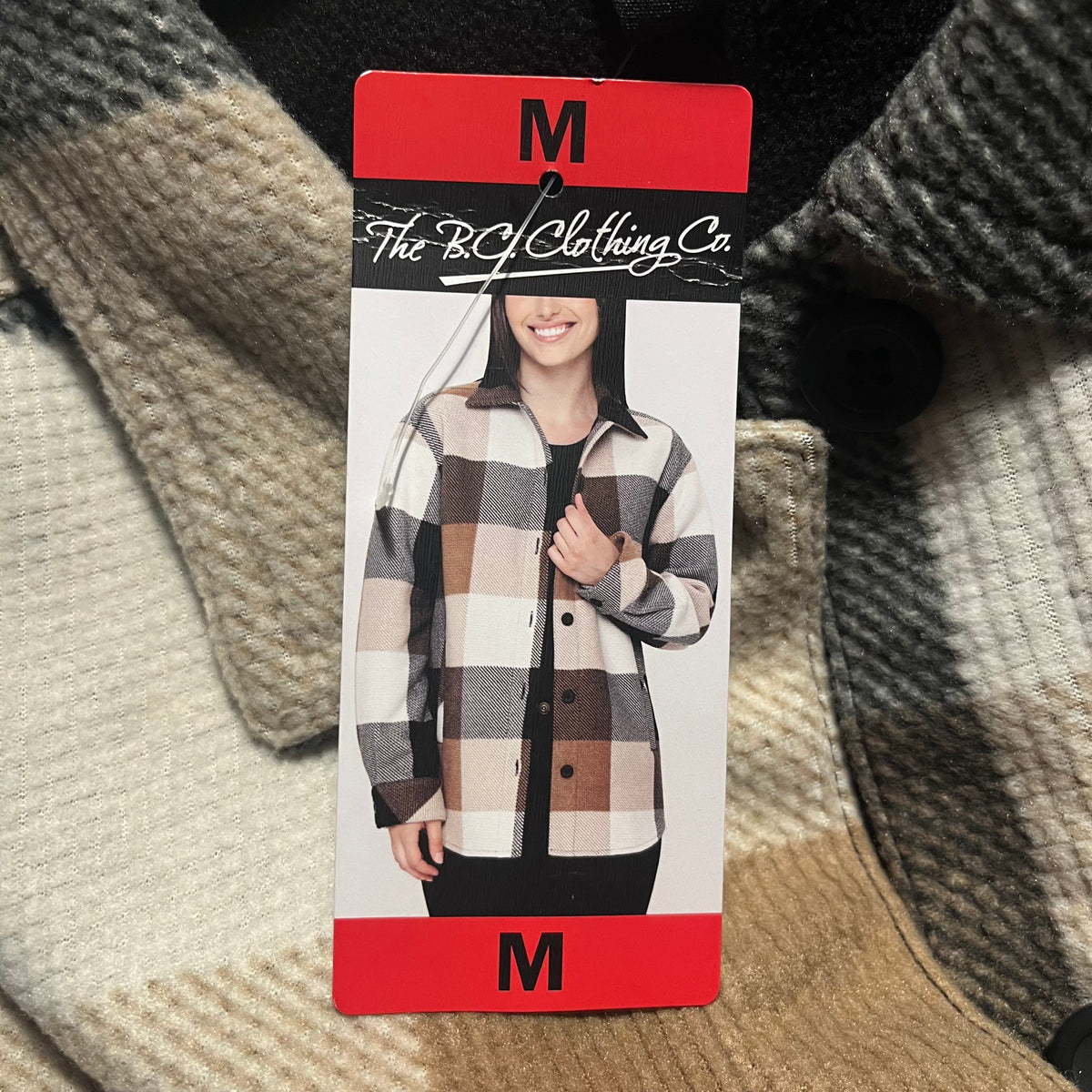 BC Clothing Women's Heavyweight Flannel Shirt Olive Green - Brand New