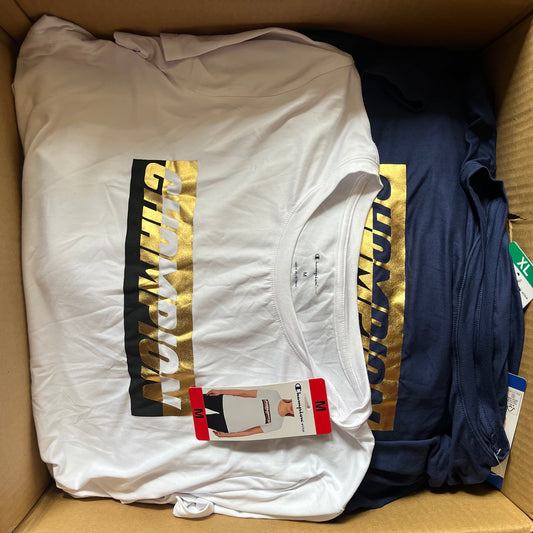 40x Champion Elite T Shirts - Mixed Colours & Sizes Wholesale Bundle