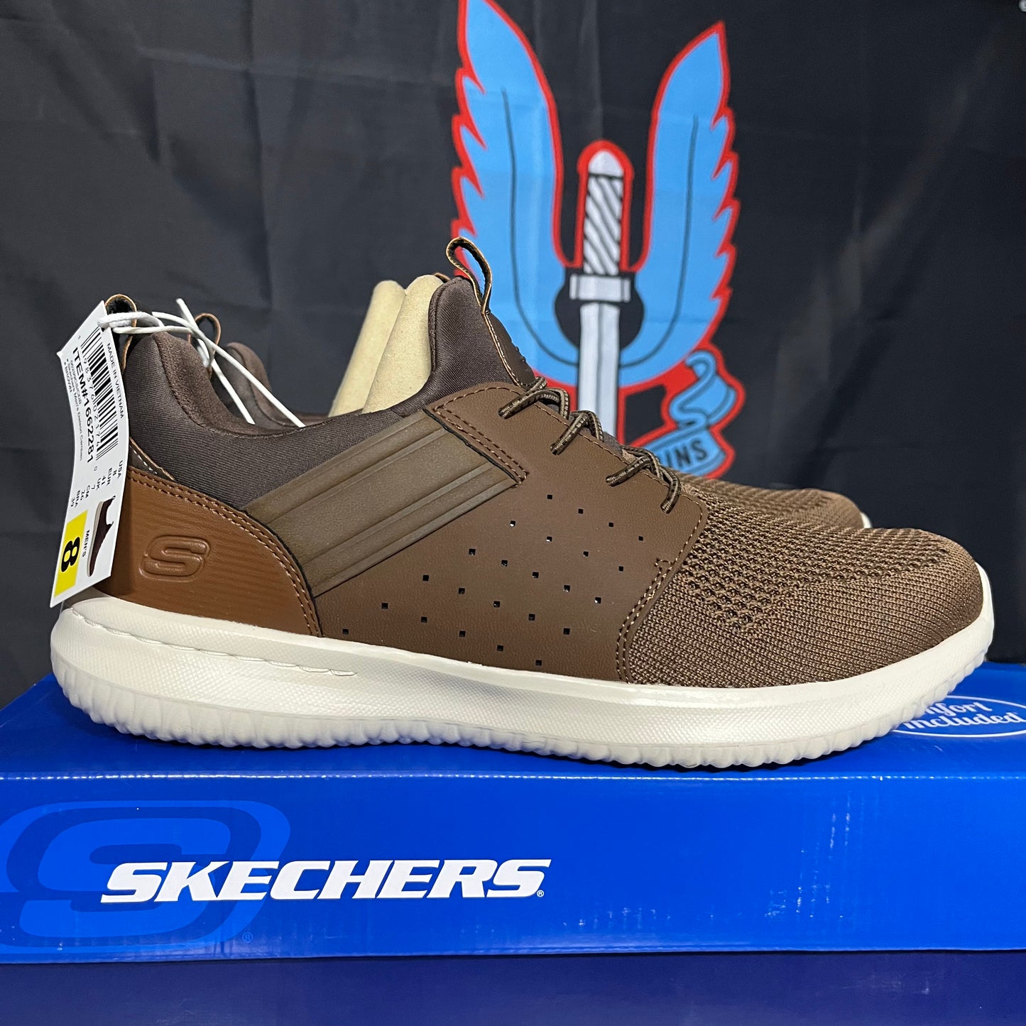 Skechers Mens Delson Camben Trainers - Brand New - Colours - Sizes